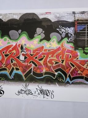 Trixter Graffiti Signed Numbred Art Print Retna Barry Mcgee Supreme Kaws Stussy